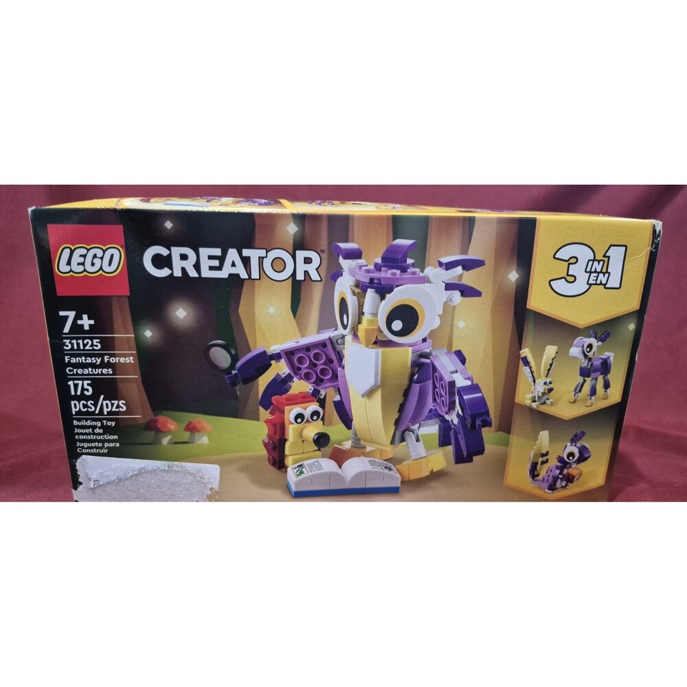New LEGO CREATOR: Fantasy Forest Creatures (31125) Unopened Box Box Damage